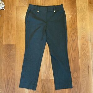 LOFT Charcoal Green Trousers